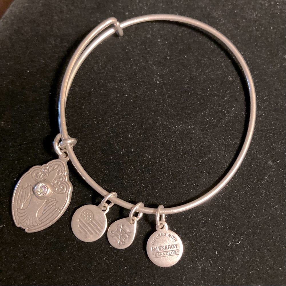 Alex and Ani Crystal Dove Bangle Bracelet